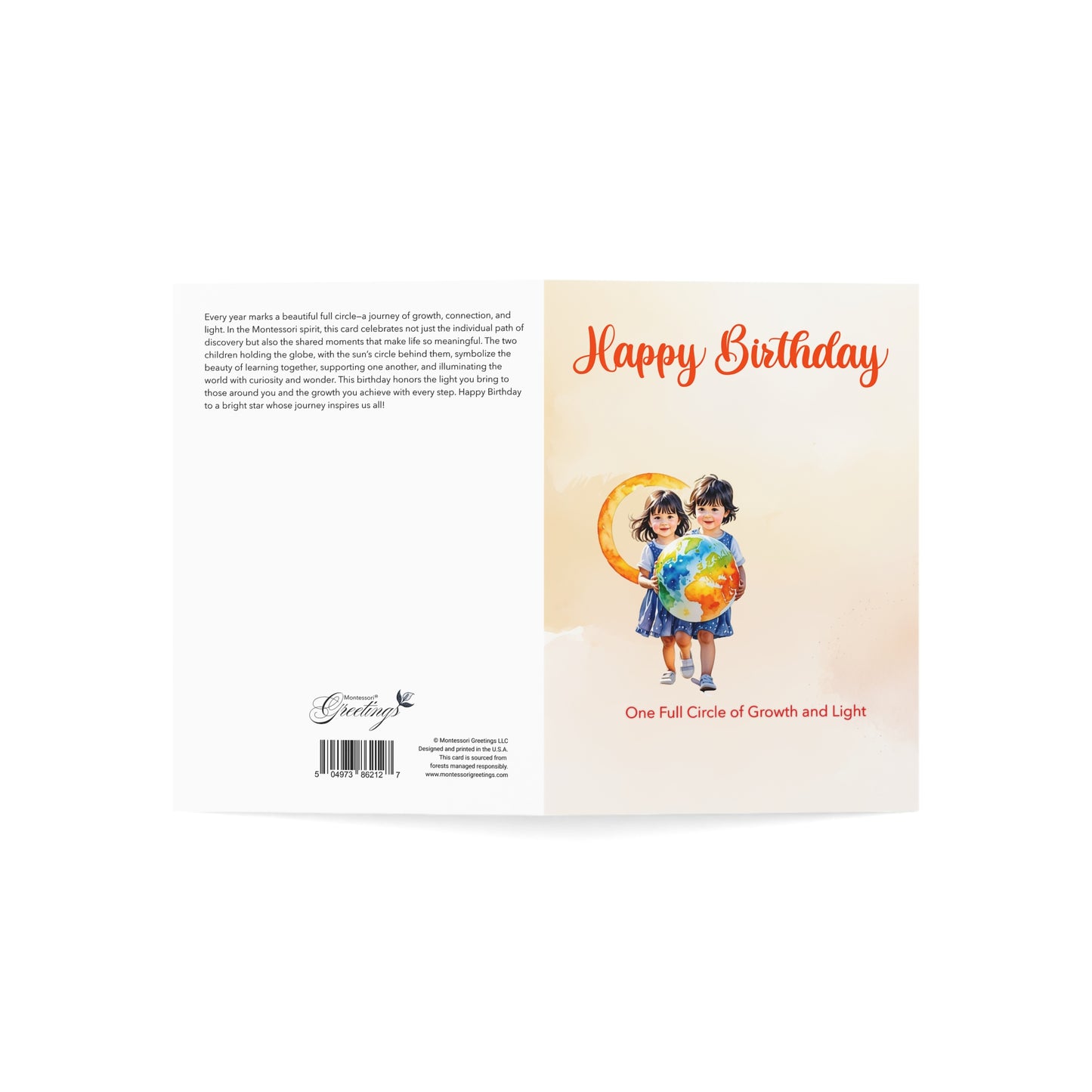 One Full Circle Birthday Card (10, 30, and 50pcs)