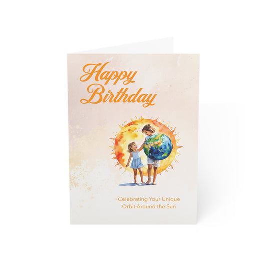 Orbit Around the Sun Birthday Card (10, 30, and 50pcs)