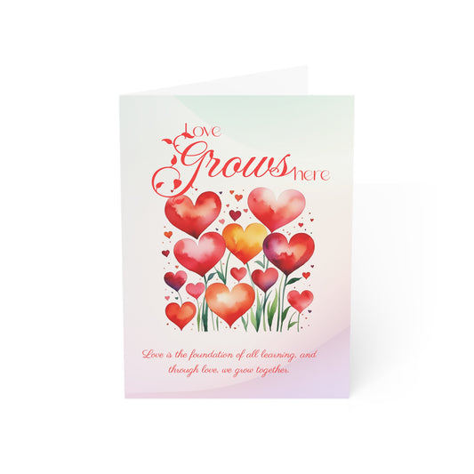 Love Grows Here Valentine's Day Card (10, 30, and 50pcs)