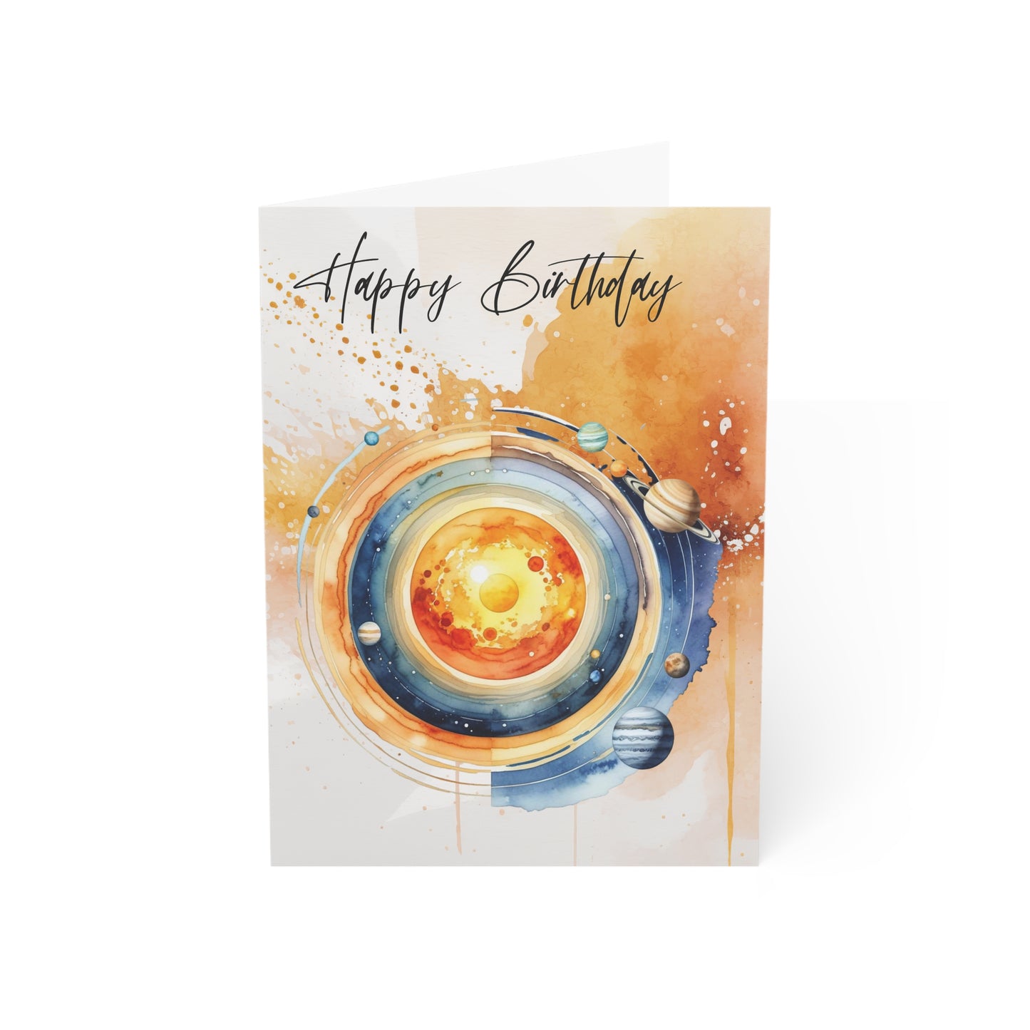 Happy Birthday Solar System Card (10, 30, and 50pcs)